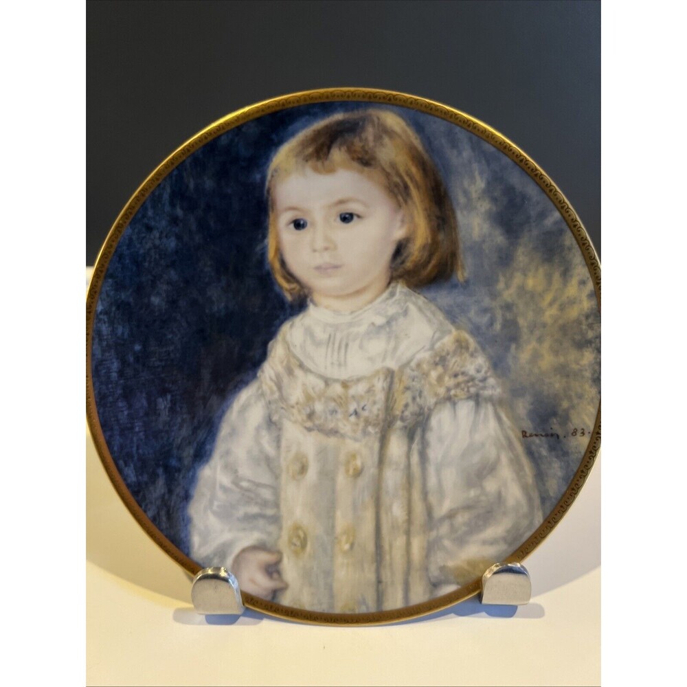The Children of Renoir Child in White Collector Plate  Art Institute of Chicago